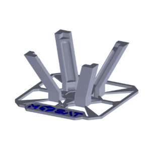 Assembled MySat Stand's appearance